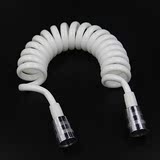 ABS伸缩弹簧软管花洒水管 电话线管 1.5米冷热进水管喷枪妇洗器管