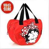正品贝蒂红色包包 可爱卡通手提包女包旅游包学生超大容量行李袋