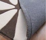 欧式地毯简约时尚客厅地毯黑白色斑马纹茶几地毯腈纶地毯定制