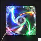 透明彩色风扇 水晶透明机箱风扇8-12cm 笔记本电脑散热静音 改装