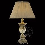 全铜玉石台灯床头灯现代简约创意奢华欧式卧室客厅纯铜落地台灯饰