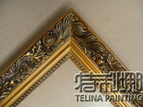 特利娜手绘油画框外框手工定制装饰画实木外框线条简约TY1828