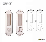 LEOCE 移门锁 室内橱柜推门锁滑门锁 卫生间隐形门锁高档简欧式