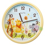 日本代购包税原装精工SEIKO卧室挂钟墙表儿童房卡通小孩维尼小熊
