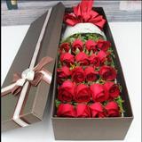11朵19枝红粉玫瑰香槟礼盒送女友母亲节乌鲁木齐鲜花店同城速递