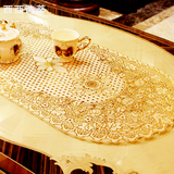 茶几垫餐桌垫 欧式 烫金桌布PVC防油免洗防烫吧台布长方形盘垫