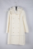 大促销雅莹正品代购高级系列G12IB8030A白色大衣