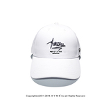 BULLSHIT 2016原创潮牌欧美韩版经典LOGO刺绣复古弯檐棒球帽 白色