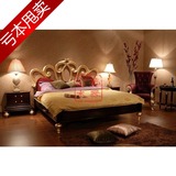 特价新古典实木床后现代卧室家具欧式床1.8米双人床结婚床大床架