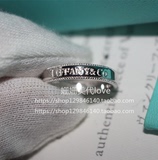 香港代购正品18k白金纹边指环Tiffany蒂芙尼男女情侣对戒结婚戒指