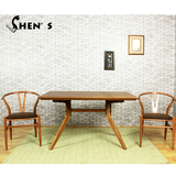 北欧实木餐桌椅组合日式小户型长方形餐桌饭店家用饭桌 北欧餐桌