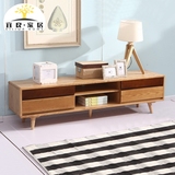 新品北欧宜家风格客厅家具现代简约日式大小户型白蜡木实木电视柜