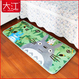 可爱日系宫崎骏龙猫珊瑚绒地毯 厨房长条地垫门垫床边垫 客厅脚垫