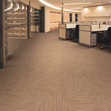 办公室地毯PVC条纹方块地毯 棋牌室台球室写字楼会议室方块毯
