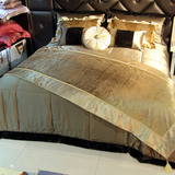 高端床品套件 新中式床品 欧式床品 卡其色床品套件 样板房床品