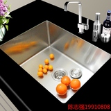 手工水槽欧美款304不锈钢加厚1.2MM 台下厨房单槽洗菜盆圆角直角