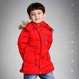 韩国正品童装2016新款男童冬装90%白鸭绒儿童羽绒服连帽轻薄外套