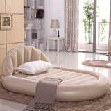 豪华椭圆形靠背折叠床气垫床单人双人充气床 1.5米宽家用床