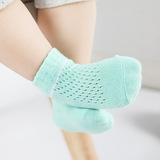 婴儿袜子夏季薄款纯棉宝宝棉袜0-3-6个月儿童袜 新生儿丝袜5双装