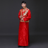 [转卖]秀禾服男装中式礼服新郎结婚礼服红色龙纹古装复古民族风