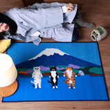 优质新品！妙吉MEWJI原创猫咪大尺寸地毯动物门垫-四款限时优惠