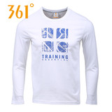 361度男装2015秋季新款长袖T恤男式361圆领吸湿排汗纯棉运动衫J