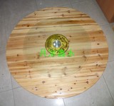 特价实木杉木对折餐桌面 对折圆台面 圆桌面园 酒店 木头 折叠桌