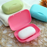 小二班 旅行便携带盖肥皂盒创意时尚香皂盒密封洁面韩国