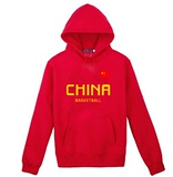 中国男篮国家队易建联科比篮球男儿童装亲子情侣加绒加厚卫衣外套
