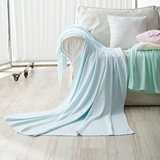 康尔馨 竹纤维毛巾被夏季空调毯盖毯婴儿童夏天办公室午睡薄毯子