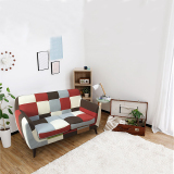 设计师家具时尚个性彩色拼接小户型客厅布艺沙发组合艺术创意沙发