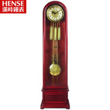 汉时欧式落地钟客厅表 座钟创意实木机械钟摆钟复古时尚静音HG209