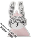 【CreamHouse】韩国代购正品.粉色兔子创意造型汽车沙发靠垫抱枕