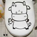 创意搞笑现代简约卡通动漫墙贴洗手间厕所浴室防水马桶贴纸 贴画