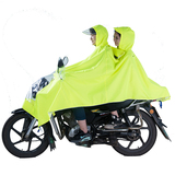 正招户外骑行成人防飘摩托车电瓶电动车雨衣双人雨披加大加厚P3-N