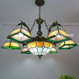 蒂凡尼特色复古灯具欧式简约创意咖啡厅卧室客厅吊灯餐厅多头吊灯