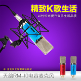 伽柏音频天韵 RM-10 真正大振膜高档录音电容麦必须配48V电源使用
