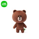 LINE FRIENDS 棕色布朗熊毛绒公仔18cm 玩具娃娃礼物韩版礼物