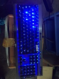 出海盗船k70原装机械键盘，青轴蓝光，金属面板