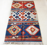 高档美式乡村土耳其风纯羊毛手工编织地毯走廊毯卧室毯宜家地毯