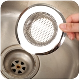厨房水槽过滤网 水池洗菜盆不锈钢防堵网浴室排水口防塞地漏网拦