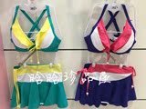 三皇冠正品代购 爱美丽 2015新款泳衣 IM67MG1 绿，蓝紫 原价499