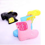 韩国冬季保暖儿童雨鞋 防滑水鞋男女童小童时尚公主雨靴 宝宝套鞋