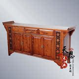 中式古典实木榆木斗柜翘头几一柜多用电视柜储物柜鞋柜多功能柜子