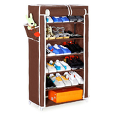 新品纯色布衣柜鞋柜、简易无纺布套鞋柜、六层置物架收纳柜、防尘