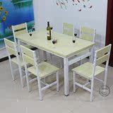 新款餐桌椅组合现代简约家用长方形餐桌简易小户型吃饭桌特价餐台