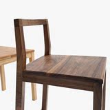 木墨MUMO 不折椅 实木餐椅  红橡木黑胡桃木餐椅  简约全实木家具