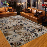 东升新品 中式高密现代简约地毯客厅茶几简欧加厚床边地毯 可水洗