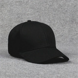 高档黑色光身棒球帽简单风格男女户外休闲遮阳帽春夏运动帽鸭舌帽