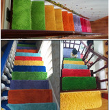 定制雪尼尔地毯 榻榻米楼梯垫免胶自粘防滑踏步地垫旋转楼梯地垫